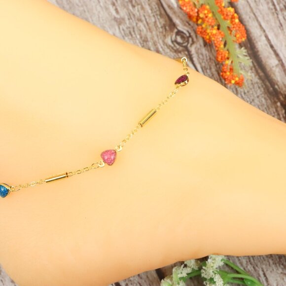 Dainty Anklet for Women – Elegant Everyday Jewelry & Perfect Gift | MLCRC2042 - Picture 9 of 10